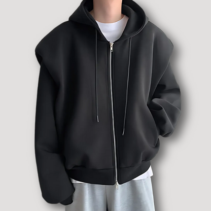 Trendy Streetwear Oversized Mens Zip Up Hoodie