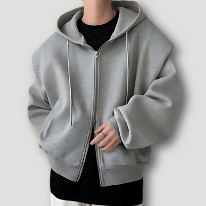 Trendy Streetwear Oversized Mens Zip Up Hoodie