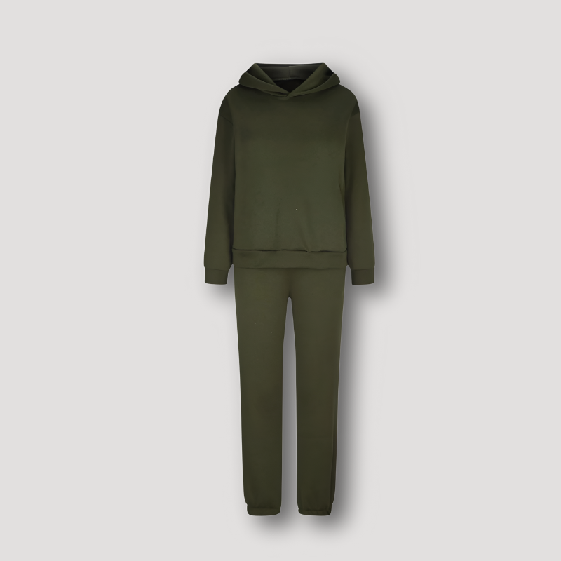 Hooded Sweatshirt Jogger Sweatpants Tracksuit Set