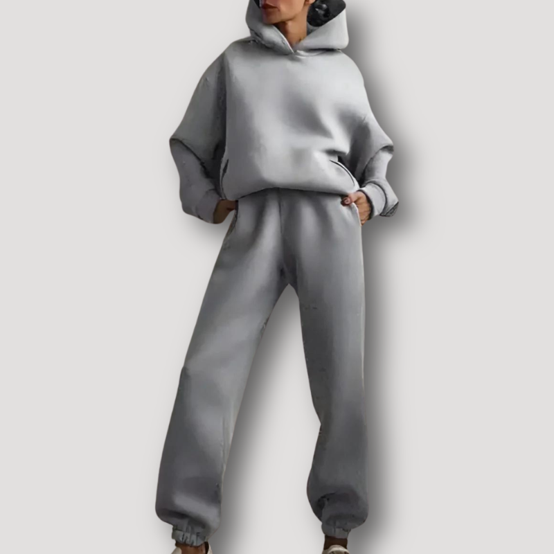 Hooded Sweatshirt Jogger Sweatpants Tracksuit Set