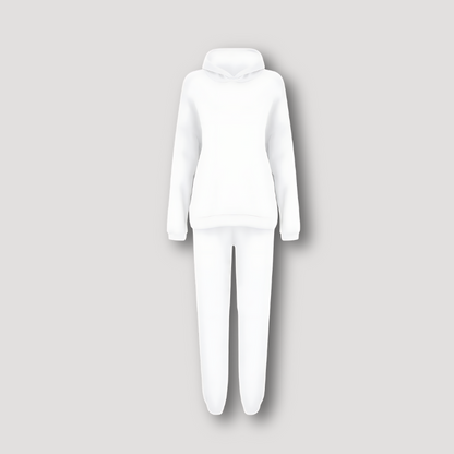 Hooded Sweatshirt Jogger Sweatpants Tracksuit Set