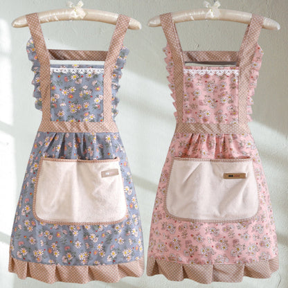 Floral Sweet Kitchen Apron - Waterproof - Vintage Design