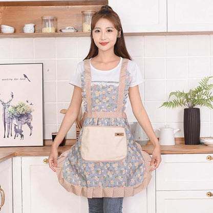 Floral Sweet Kitchen Apron - Waterproof - Vintage Design