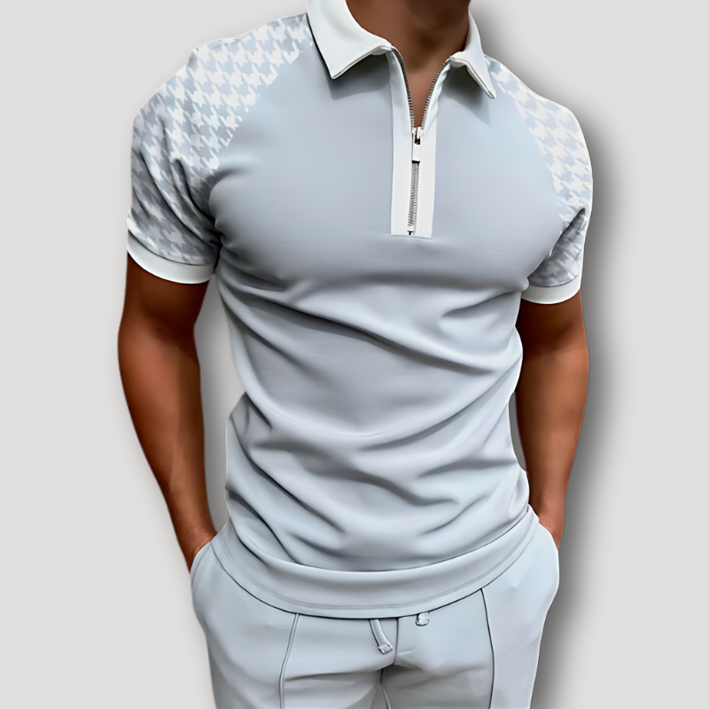 Quarter Zip Slim Fit Summer Shirts for Men