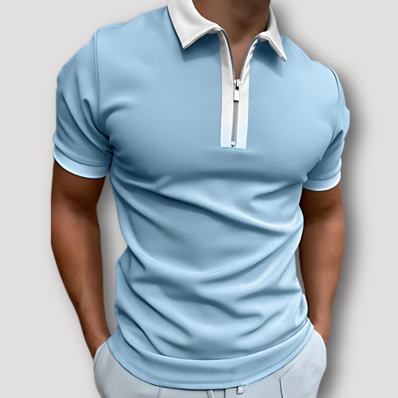 Quarter Zip Slim Fit Summer Shirts for Men