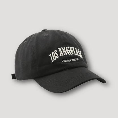 Retro Vintage 'LOS ANGELES' Washed Faded Baseball Cap