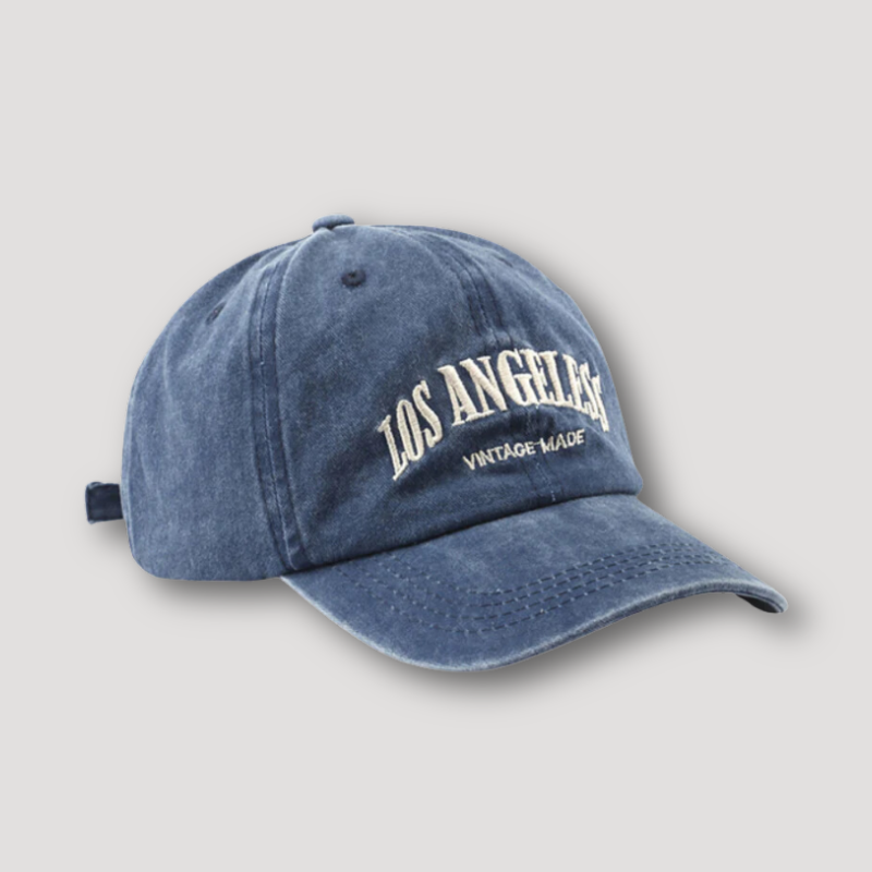 Retro Vintage 'LOS ANGELES' Washed Faded Baseball Cap