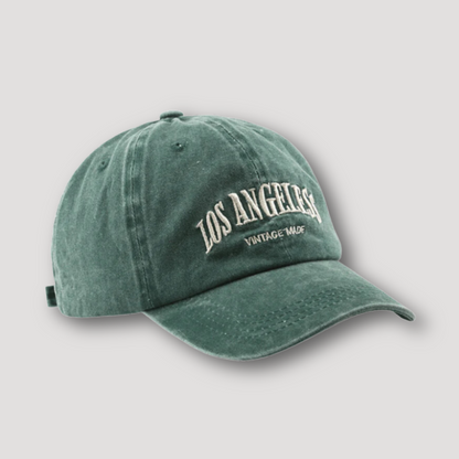 Retro Vintage 'LOS ANGELES' Washed Faded Baseball Cap