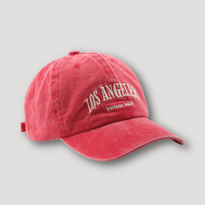 Retro Vintage 'LOS ANGELES' Washed Faded Baseball Cap