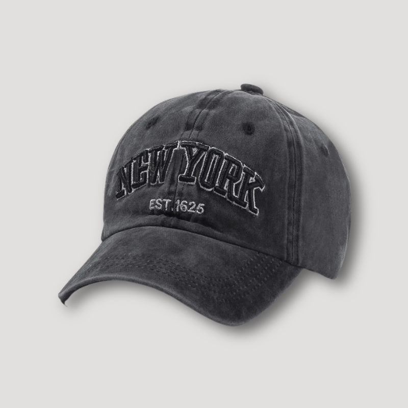 Vintage Embroidery 'NEW YORK' EST. 1625 Baseball Cap