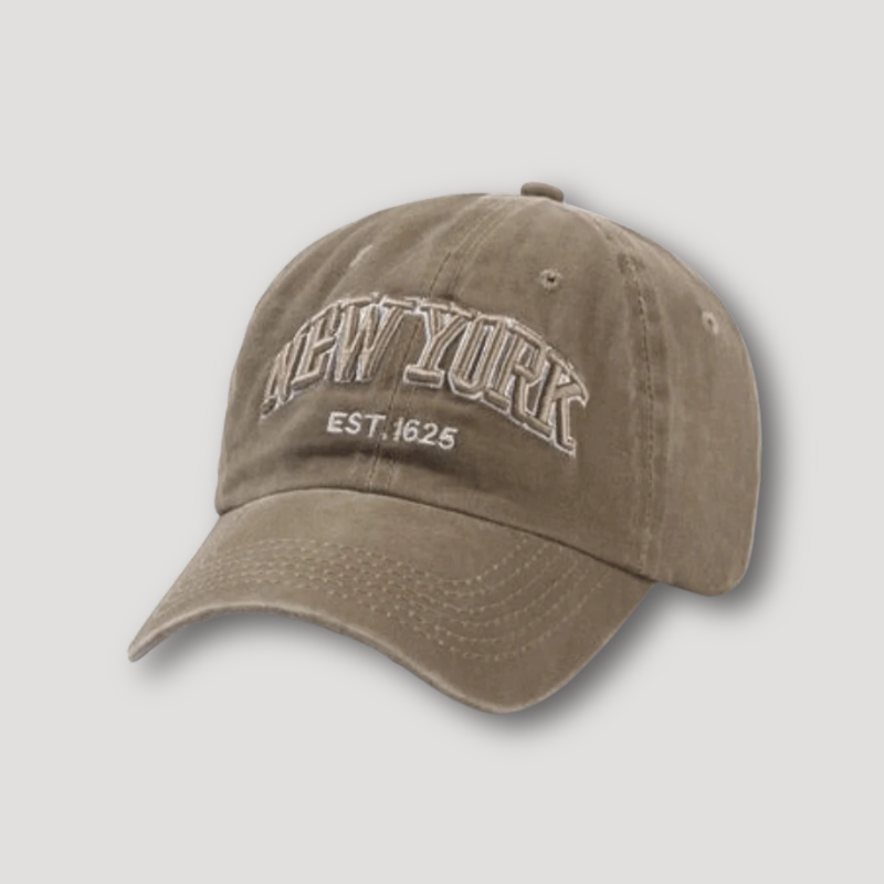 Vintage Embroidery 'NEW YORK' EST. 1625 Baseball Cap