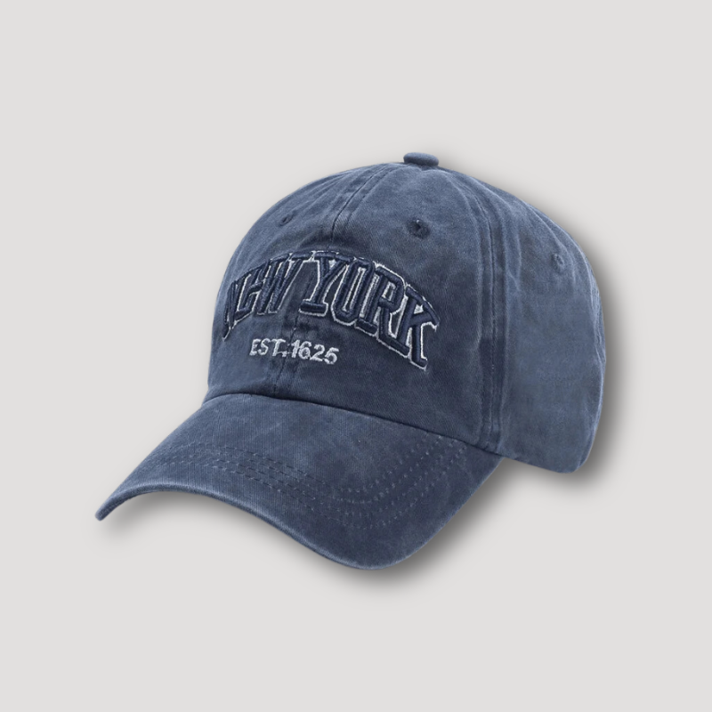 Vintage Embroidery 'NEW YORK' EST. 1625 Baseball Cap