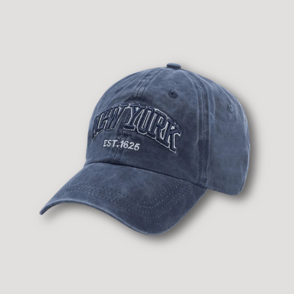 Vintage Embroidery 'NEW YORK' EST. 1625 Baseball Cap