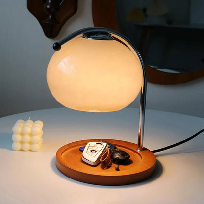 Glass Table Lamp - Vintage - Soft Glow Light