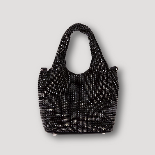 Crystal Bucket Glittering Rhinestones Mini Tote Bag