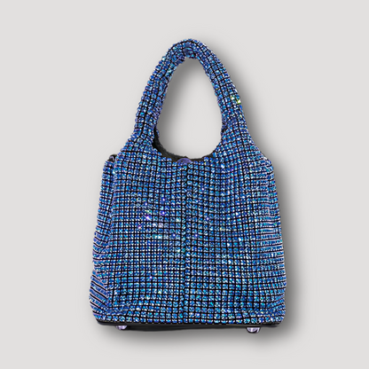 Crystal Bucket Glittering Rhinestones Mini Tote Bag