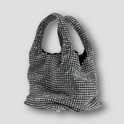 Crystal Bucket Glittering Rhinestones Mini Tote Bag