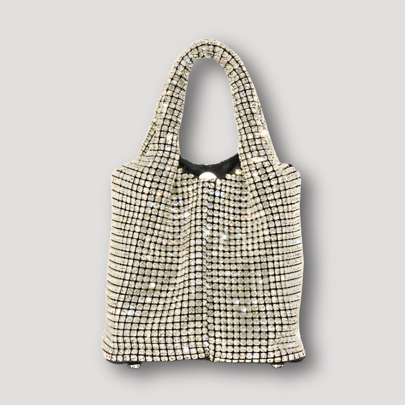 Crystal Bucket Glittering Rhinestones Mini Tote Bag