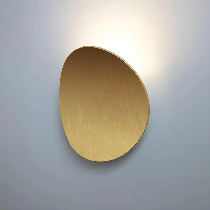 Gold-Curved Round Style Wall Light - Integrated Led - Authentic Design