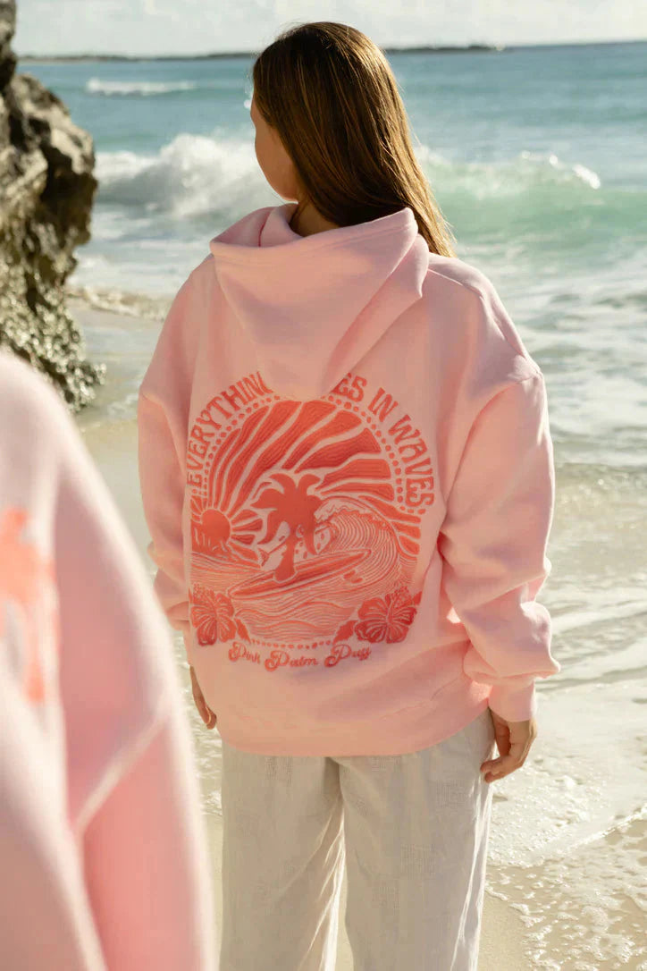 Graphic Hoodie Oversized Jacket - Cotton Blend - Soft Fleece