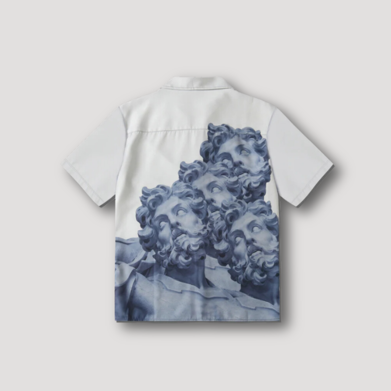 Greek God Poseidon Button Up Shirt