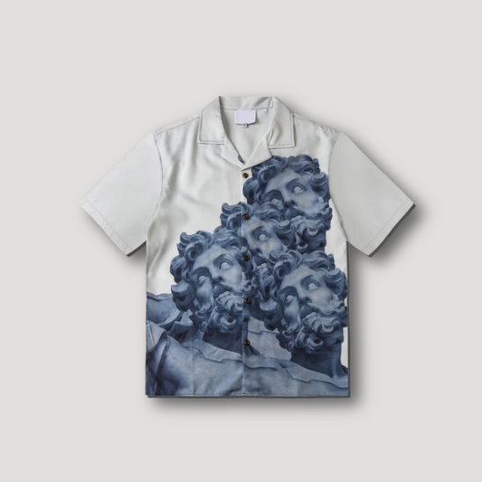 Greek God Poseidon Button Up Shirt