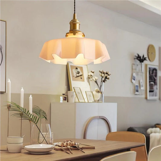 Hanging Glass Flower Design Pendant Light - Lighting Fixture