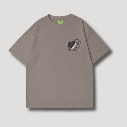 Unsual Original - Green Heart Graphic T Shirt