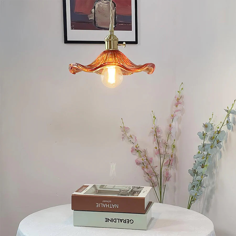 Hibiscus Flower Design Hanging Light - Led Pendant