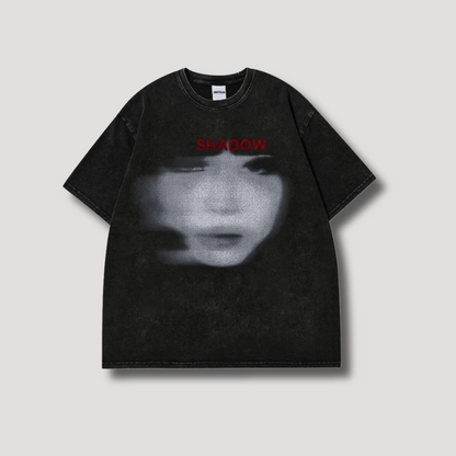 Shadow Girl Face Graphic T shirt