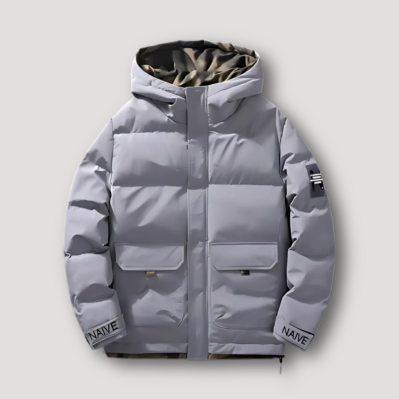 Naive Hooded Puffer Jacket Men