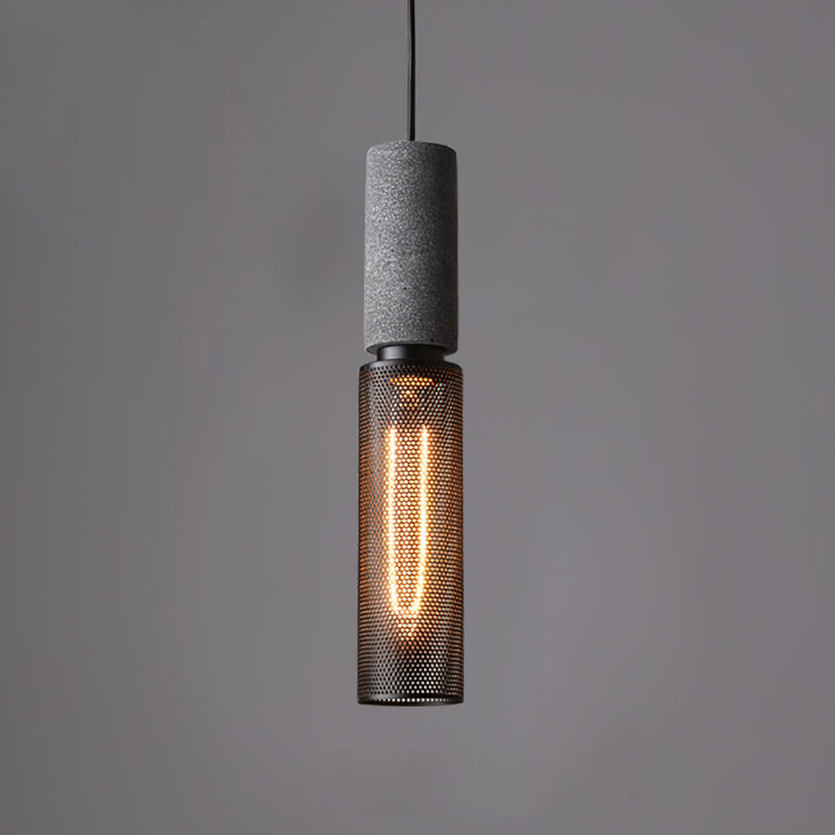 Industry Concrete Pendant Light - Adjustable Wire - Vintage Element