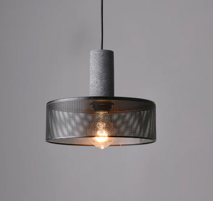 Industry Concrete Pendant Light - Adjustable Wire - Vintage Element
