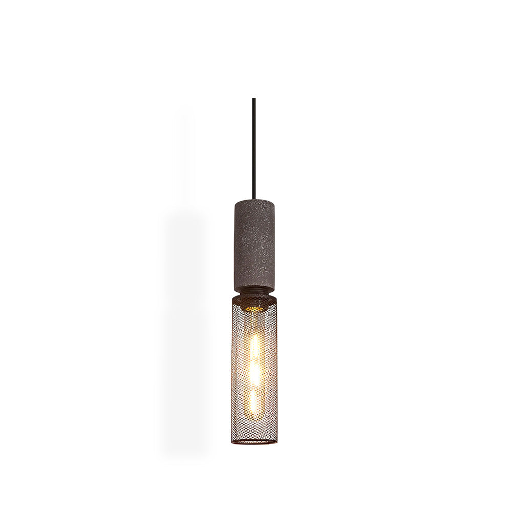 Industry Concrete Pendant Light - Adjustable Wire - Vintage Element