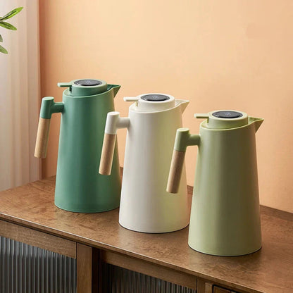 Insulated Thermos Flask - 1 Litre Vacuum Flask - Smart Temperature Display - Non Electric