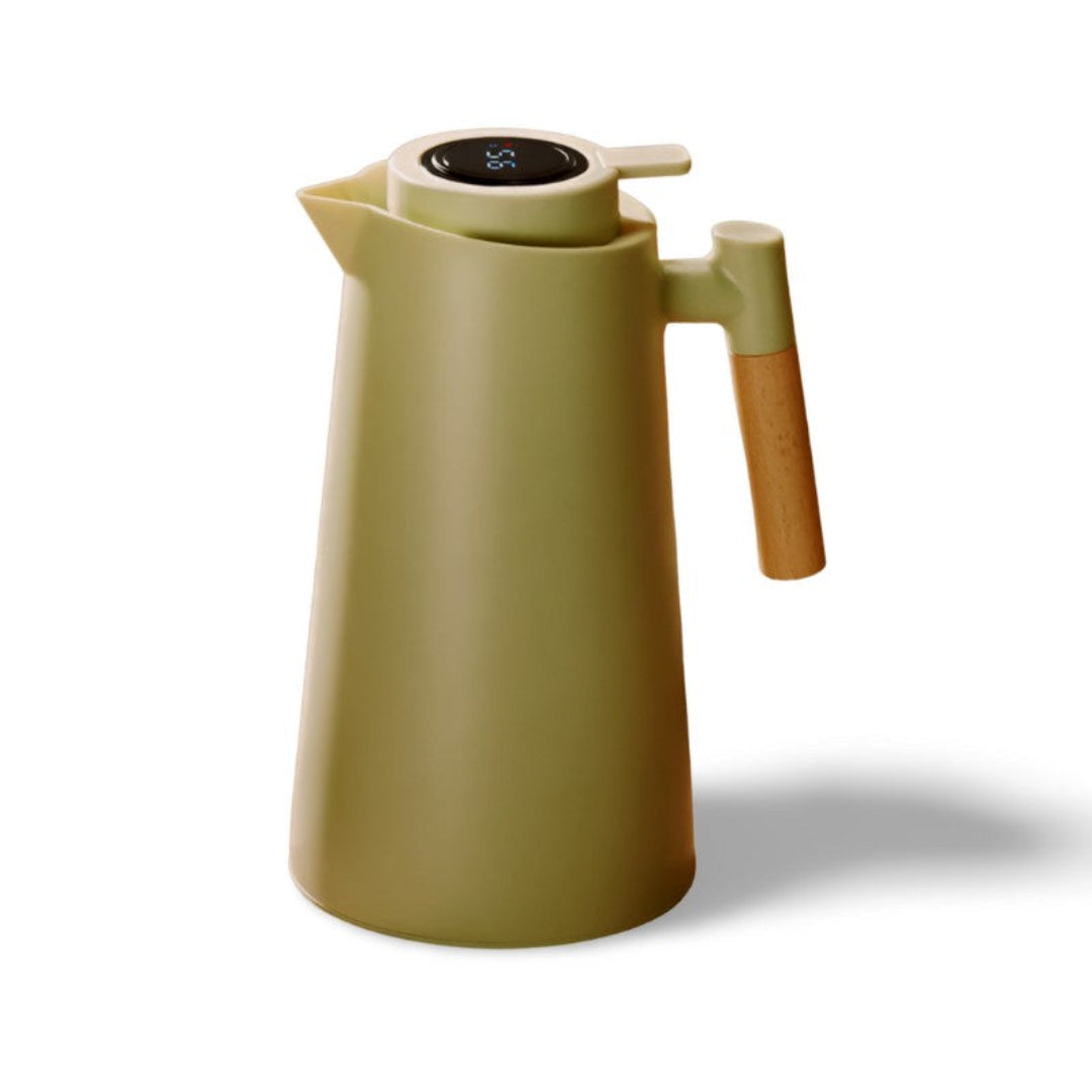 Insulated Thermos Flask - 1 Litre Vacuum Flask - Smart Temperature Display - Non Electric