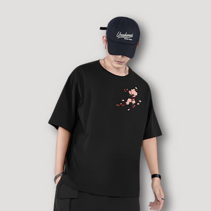 Cherry Blossom Sakura Short Sleeve Graphic Tee T Shirt