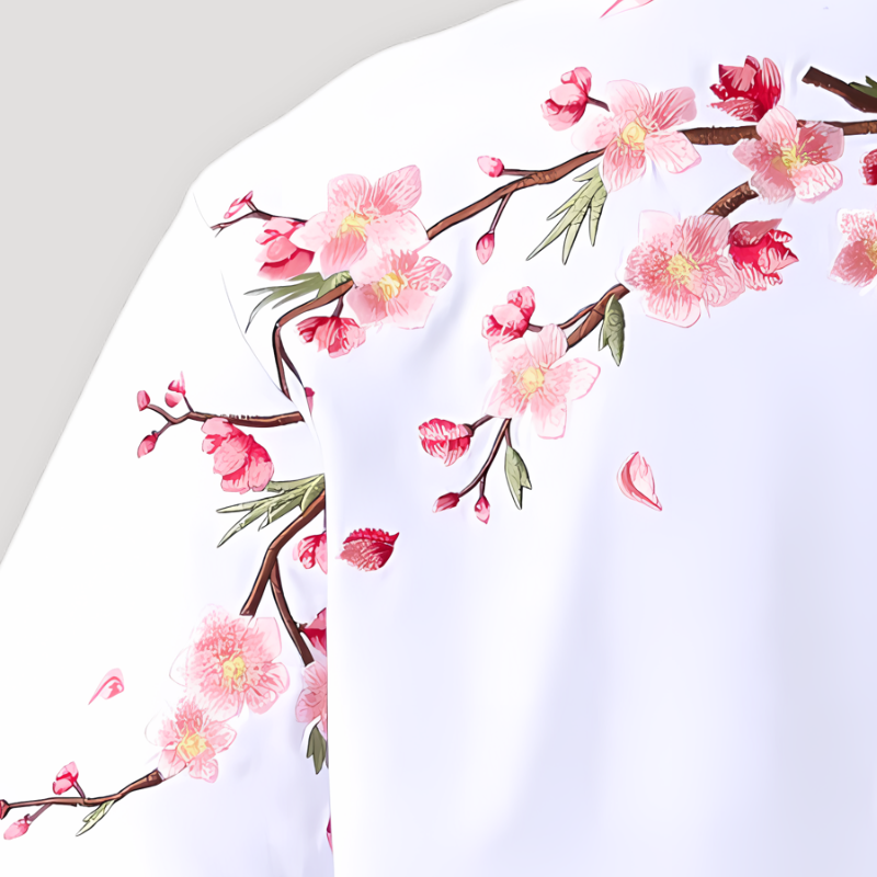 Cherry Blossom Sakura Short Sleeve Graphic Tee T Shirt