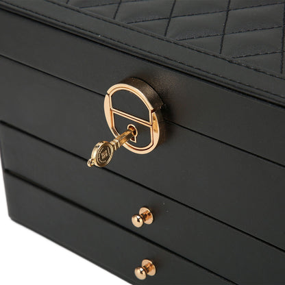 Jewelry Box Organizer - Multilayer - Large Capacity - Durable Leather