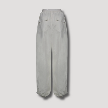 White Baggy Parachute Pants