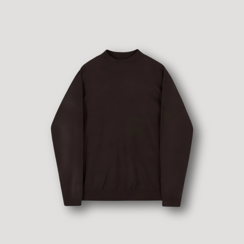 Loose Pullover Turtleneck Sweater for Men