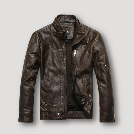 Stylish Motorcycle Jacket Mens Leather