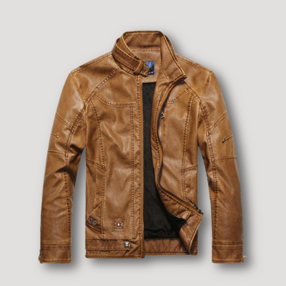 Stylish Motorcycle Jacket Mens Leather