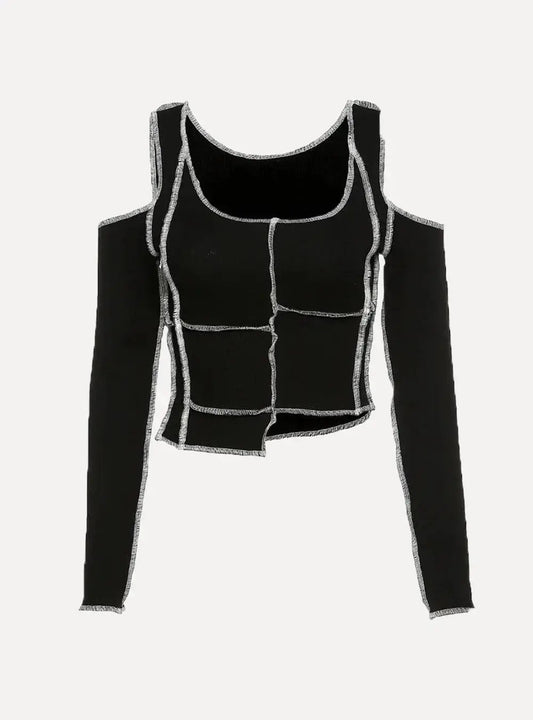 Long Sleeve Female Top - Y2K Streetwear Top