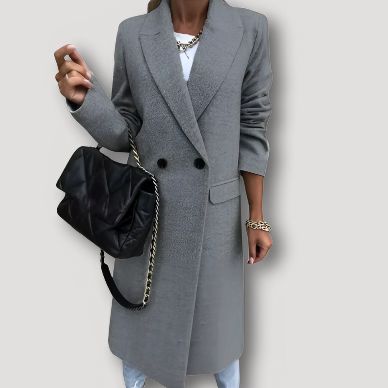 Women in Long Coat Winter Outerwear