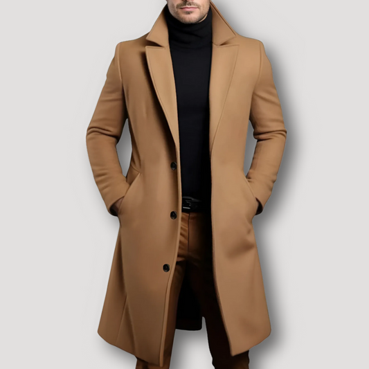 Trendy Formal Overcoat Men