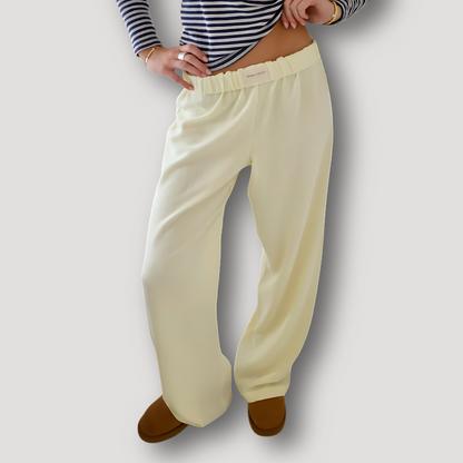 Wide Leg Relaxed Fit Pinstripes Loungewear Casual Pants