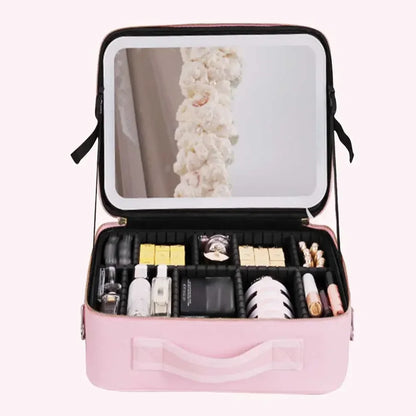 Makeup Portable Customized Case - Led Light - Multiple Compartments