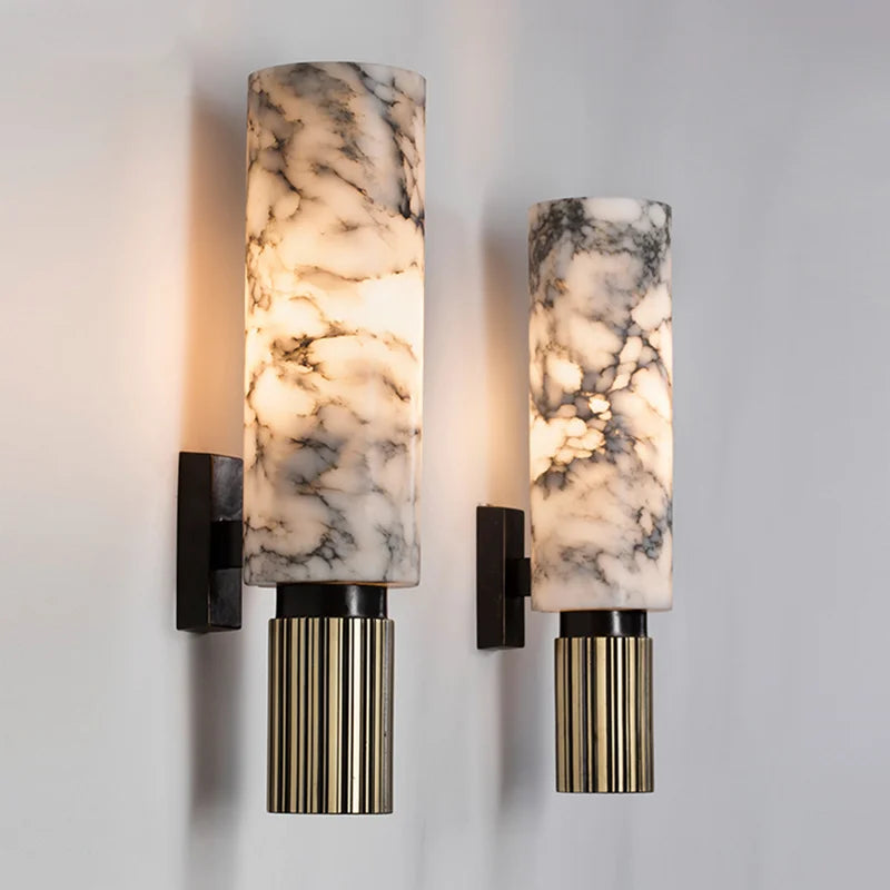 Marble Elegant Style Wall Light  - Crafted Materials - Smooth Character