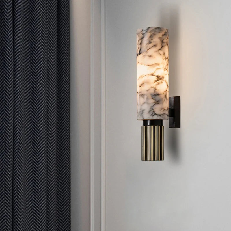 Marble Elegant Style Wall Light  - Crafted Materials - Smooth Character